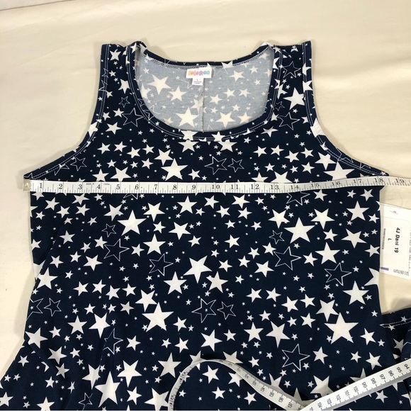 NWT LuLaRoe Star Print Dani Dress Sz Lg - Picture 6 of 6